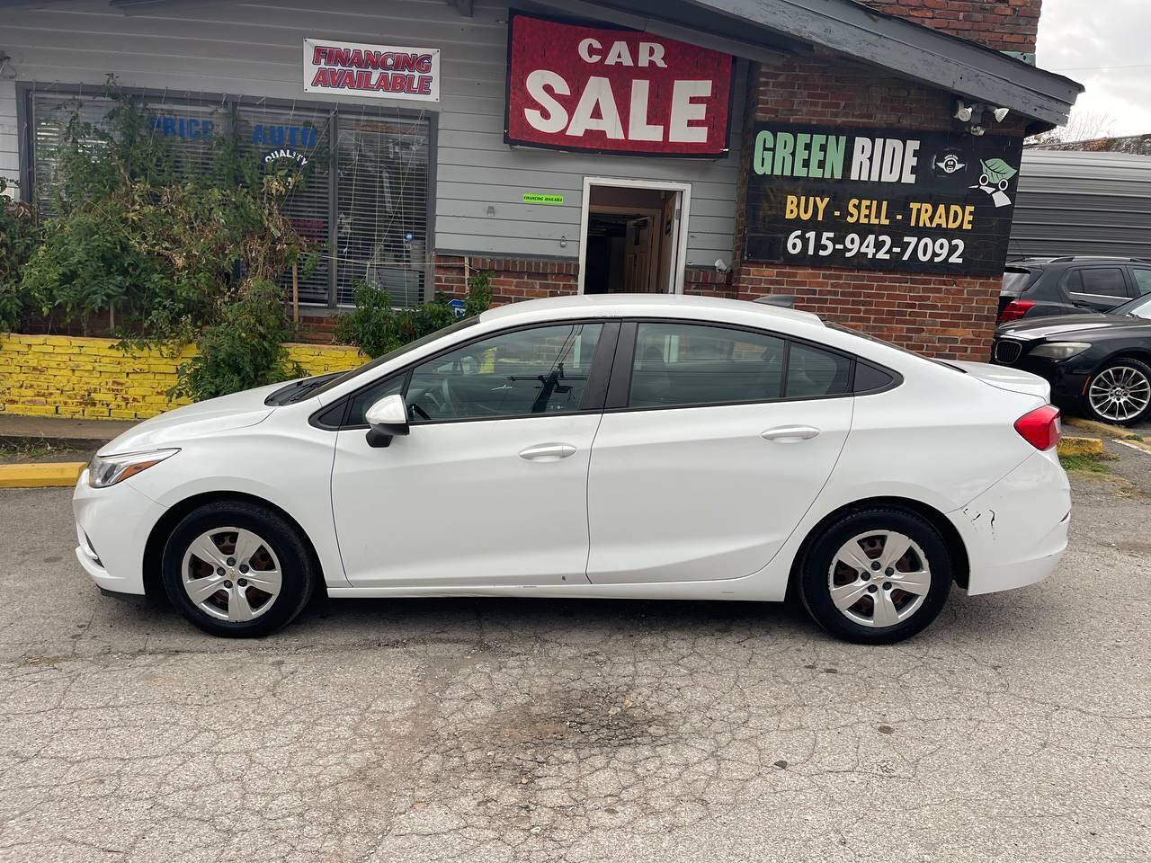 2016 Chevrolet Cruze for sale at Green Ride LLC in NASHVILLE, TN