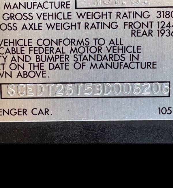 1981 DeLorean DMC-12