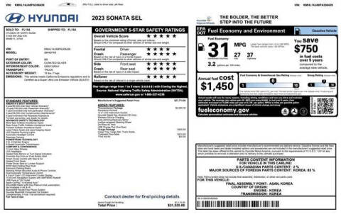 2023 Hyundai Sonata SEL