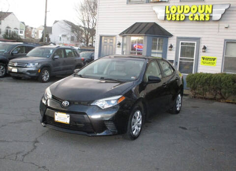 2015 Toyota Corolla for sale at Loudoun Used Cars in Leesburg VA