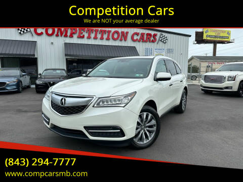 2015 Acura MDX for sale at Competition Cars in Myrtle Beach SC