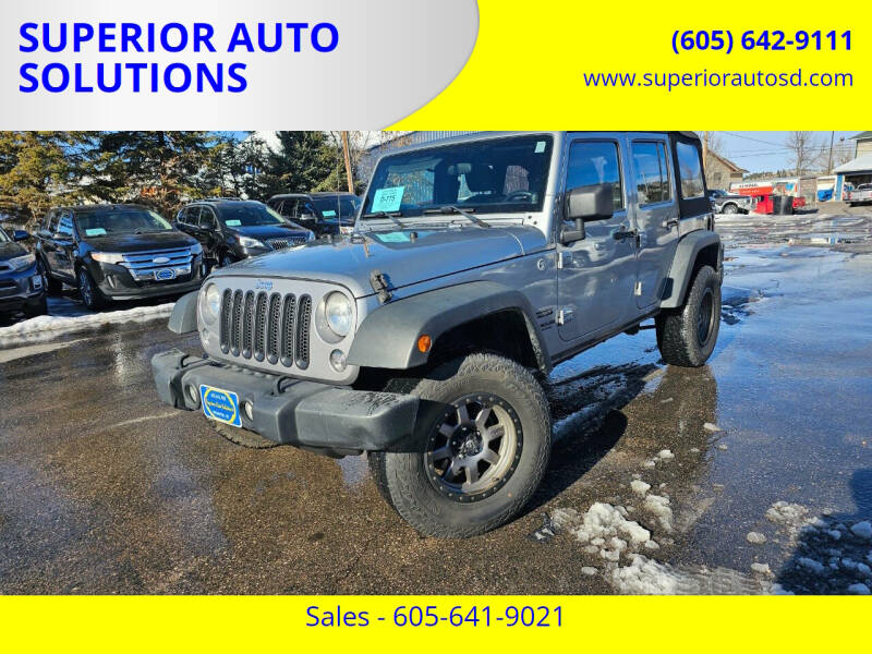 2014 Jeep Wrangler Unlimited for sale at SUPERIOR AUTO SOLUTIONS in Spearfish SD