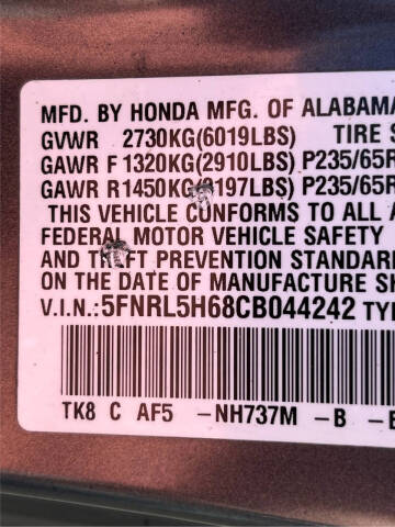 2012 Honda Odyssey