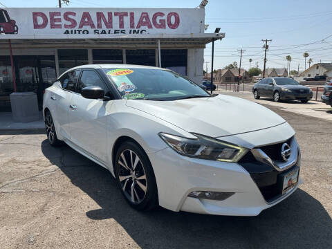 2016 Nissan Maxima for sale at DESANTIAGO AUTO SALES in Yuma AZ