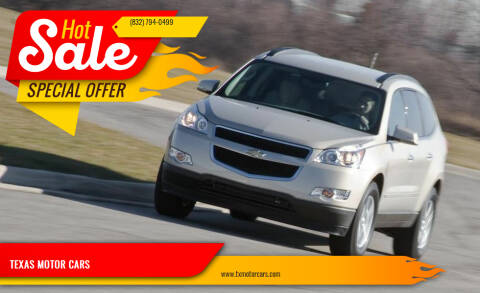 2010 Chevrolet Traverse for sale at TEXAS MOTOR CARS in Houston TX