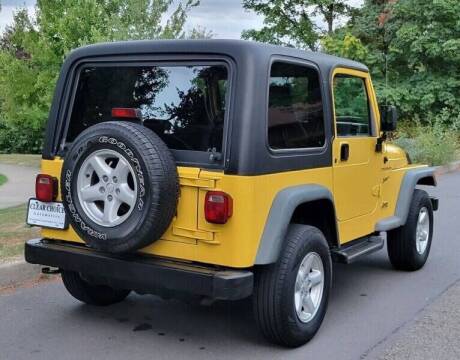 2002 Jeep Wrangler for sale at CLEAR CHOICE AUTOMOTIVE in Milwaukie OR