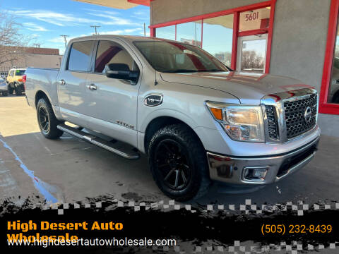 2017 Nissan Titan for sale at High Desert Auto Wholesale in Albuquerque NM