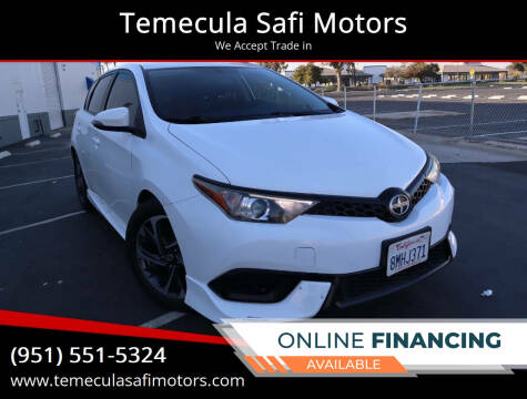 2016 Scion iM for sale at Temecula Safi Motors in Temecula CA