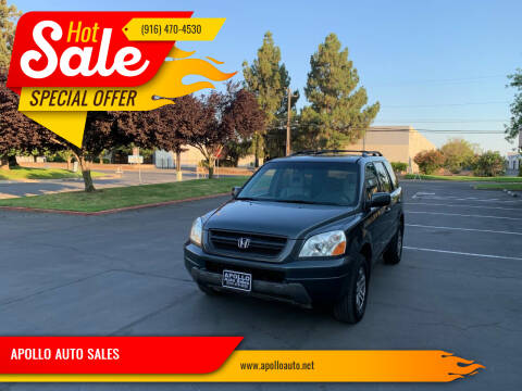 2003 Honda Pilot for sale at APOLLO AUTO SALES in Sacramento CA