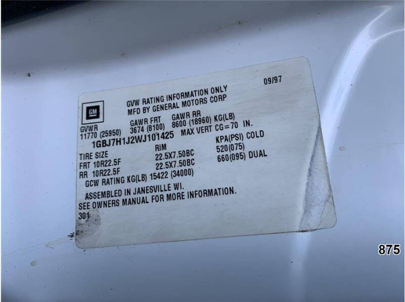 1998 Chevrolet C7500