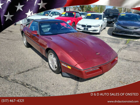 1987 Chevrolet Corvette for sale at D & D Auto Sales Of Onsted in Onsted MI