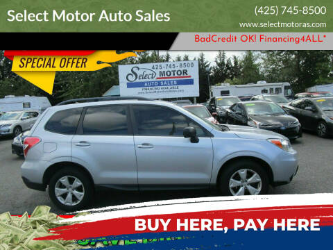 2015 Subaru Forester for sale at Select Motor Auto Sales in Lynnwood WA