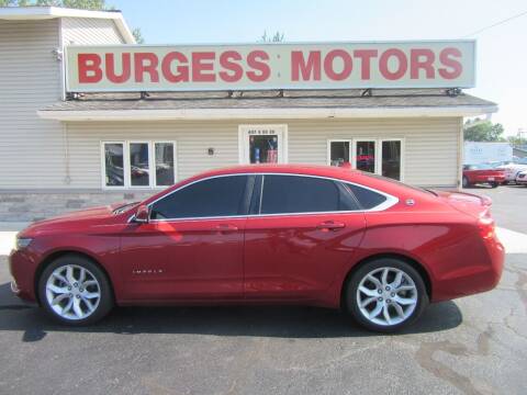 2014 Chevrolet Impala for sale at Burgess Motors Inc in Michigan City IN