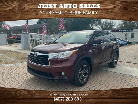 2016 Toyota Highlander for sale at JEISY AUTO SALES in Orlando FL