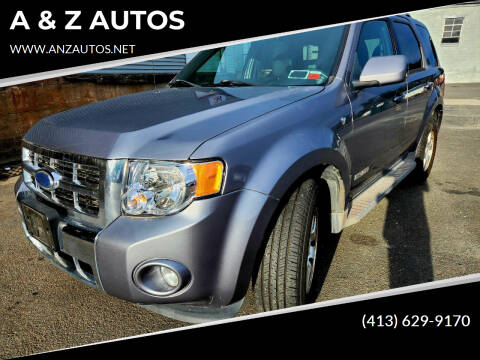 2008 Ford Escape for sale at A & Z AUTOS in Westfield MA