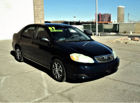 2007 Toyota Corolla for sale at DESERT AUTO TRADER in Las Vegas NV