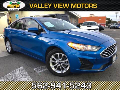 2020 Ford Fusion for sale at Valley View Motors in Whittier CA