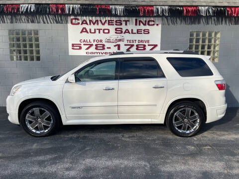 2012 GMC Acadia for sale at Camvest Inc. Auto Sales in Depew NY