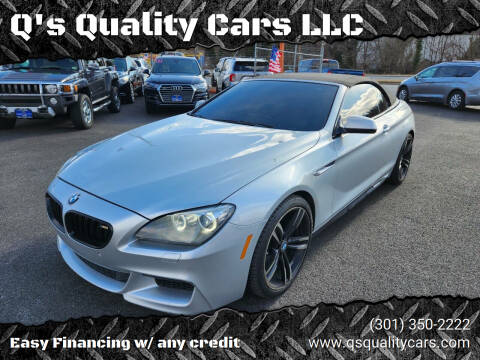 2013 BMW 6 Series for sale at Q's Quality Cars LLC in Capitol Heights MD