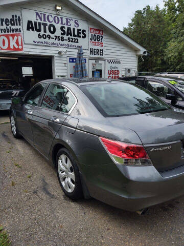 2008 Honda Accord for sale at NICOLES AUTO SALES LLC in Cream Ridge NJ