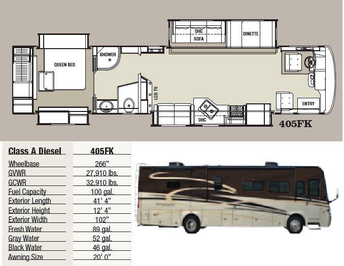 2012 Coachmen RV Sportscoach Cross Country405FK for sale at S & M WHEELESTATE SALES INC - Class A in Princeton NC