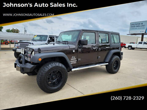2013 Jeep Wrangler Unlimited for sale at Johnson's Auto Sales Inc. in Decatur IN