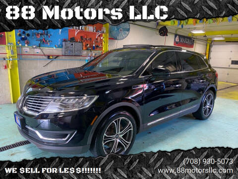 2016 Lincoln MKX for sale at 88 Motors LLC in Evergreen Park IL