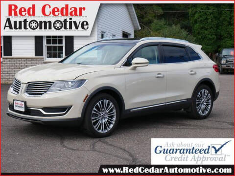 2016 Lincoln MKX for sale at Red Cedar Automotive in Menomonie WI