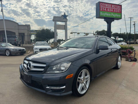 2013 Mercedes-Benz C-Class for sale at CityWide Motors in Garland TX