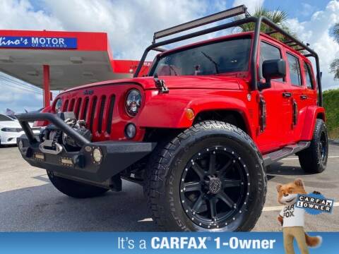 2015 Jeep Wrangler Unlimited for sale at LATINOS MOTOR OF ORLANDO in Orlando FL