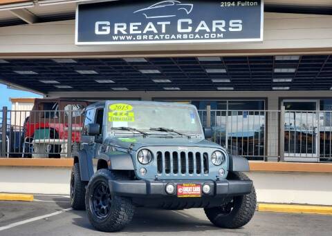 2015 Jeep Wrangler for sale at Great Cars in Sacramento CA
