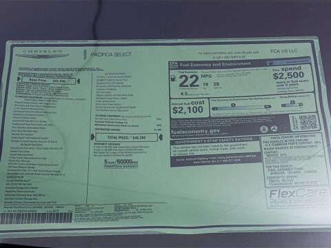 2027 Chrysler Pacifica Select