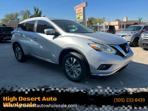 2015 Nissan Murano for sale at High Desert Auto Wholesale in Albuquerque NM