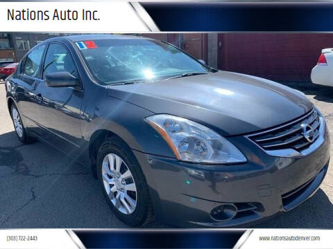 2012 Nissan Altima for sale at Nations Auto Inc. in Denver CO