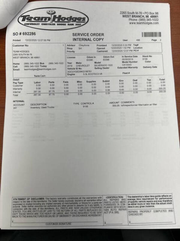 2019 Chevrolet Silverado 1500