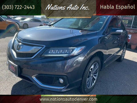 2016 Acura RDX for sale at Nations Auto Inc. in Denver CO