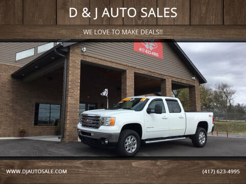 2014 GMC Sierra 2500HD for sale at D & J AUTO SALES in Joplin MO