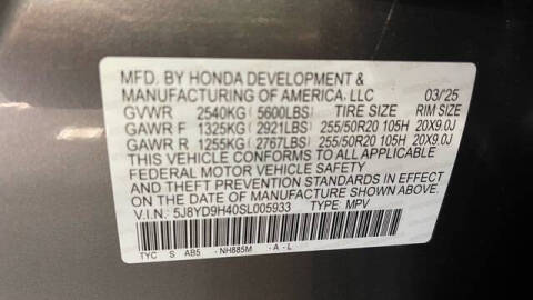 2025 Acura MDX w/Tech