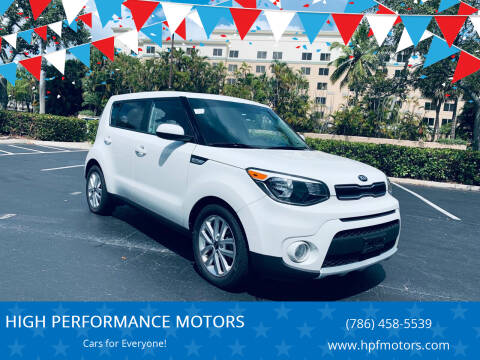 2019 Kia Soul for sale at HIGH PERFORMANCE MOTORS in Hollywood FL