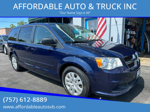2016 Dodge Grand Caravan for sale at AFFORDABLE AUTO & TRUCK INC in Virginia Beach VA