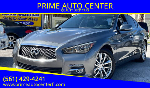 2014 Infiniti Q50 for sale at PRIME AUTO CENTER in Palm Springs FL