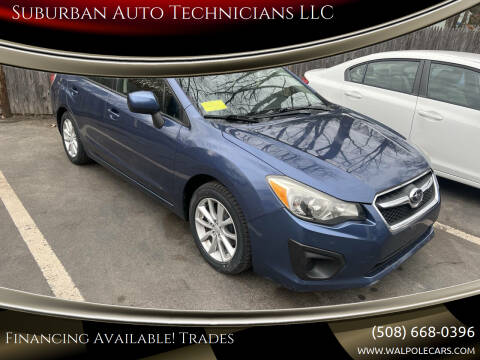 2012 Subaru Impreza for sale at Suburban Auto Technicians LLC in Walpole MA