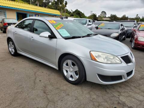 2010 Pontiac G6 for sale at 1 NATION AUTO GROUP in Vista CA