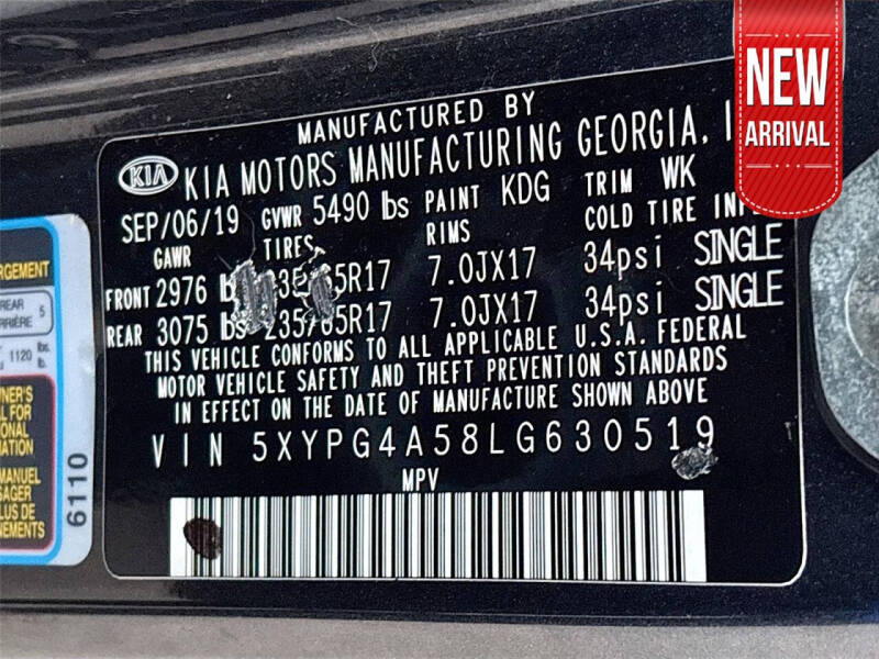 2020 Kia Sorento LX V6