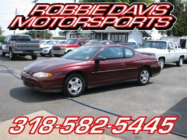 2002 Chevrolet Monte Carlo for sale at Robbie Davis Motorsports in Monroe LA