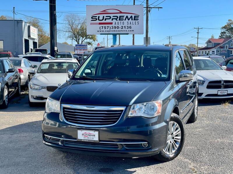 2013 Chrysler Town and Country for sale at Supreme Auto Sales in Chesapeake VA