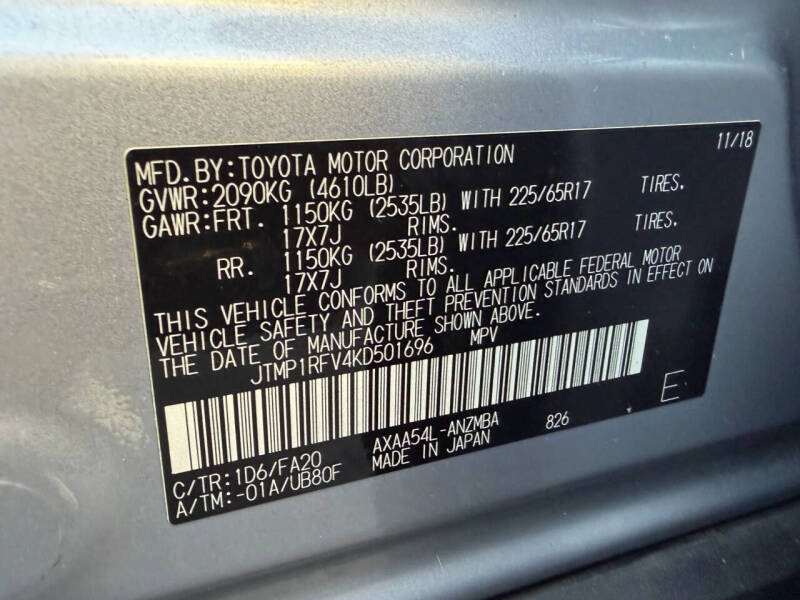 2019 Toyota RAV4 XLE