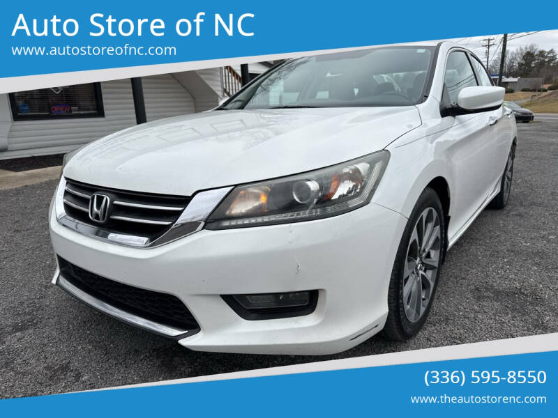 2014 Honda Accord for sale at Auto Store of NC in Walnut Cove NC