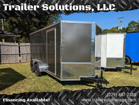 2024 T. Solutions 7x14TA Enclosed Cargo Trailer for sale at Trailer Solutions, LLC in Fitzgerald GA