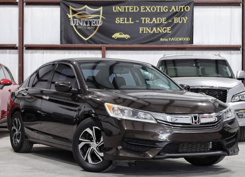 2016 Honda Accord for sale at United Exotic Auto in Houston TX